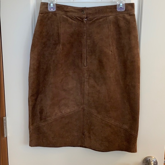 Retro Gitano Suede Leather Skirt sz 9/10 - Picture 3 of 3